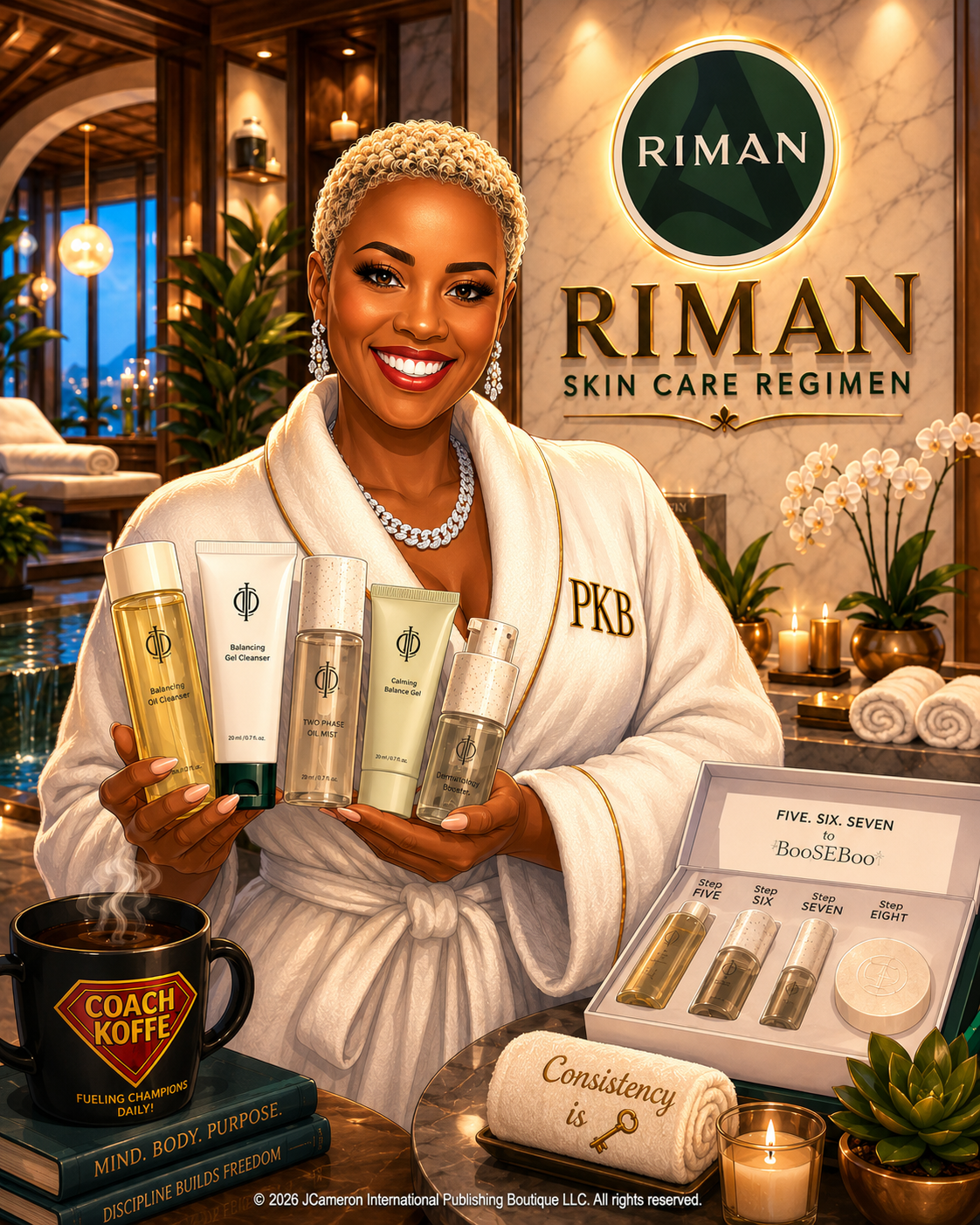 Coach P. Koffe Brown — skincare and wellness journey